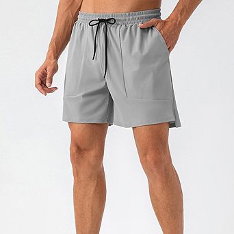 Men's Linerless Workout Shorts Lightweight Quick Dry for Running Sports Athletic Gym with Pockets