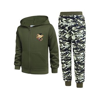 Arshiner Boys Piece Athletic Tracksuit Jogging Sets Outfit Sweatsuit Zip Up Hoodie