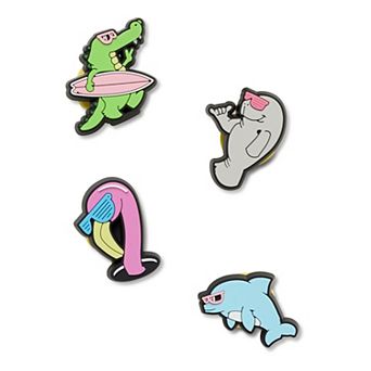 Joybees Little Box Guy Popinz 4-Pack Kids Fun Character Shoe Charms