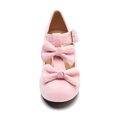 Women's Bow Mary Jane Heels