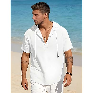 Men's Hooded Vacation Shirt