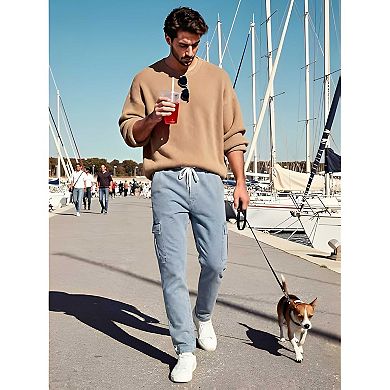 Men's Casual Loose Cargo Jeans