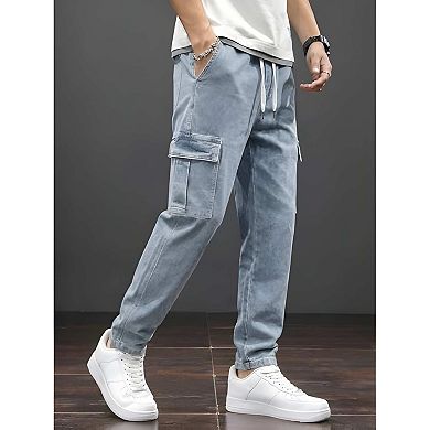 Men's Casual Loose Cargo Jeans