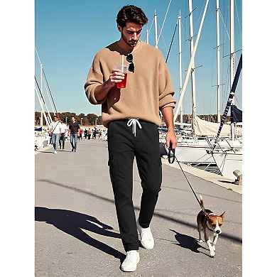 Men's Elastic Waist Denim Pants