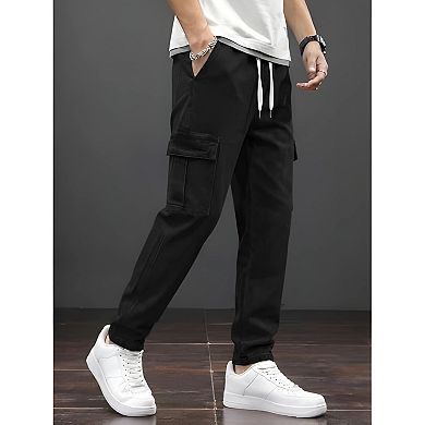 Men's Elastic Waist Denim Pants