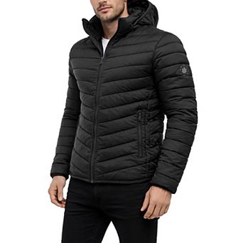 Men's Spire By Galaxy Sherpa-Lined Hooded Puffer Jacket
