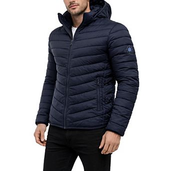 Men's Spire By Galaxy Sherpa-Lined Hooded Puffer Jacket