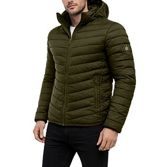 Men's Spire By Galaxy Sherpa-Lined Hooded Puffer Jacket