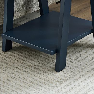 Athens Contemporary Wood Shelf End Table