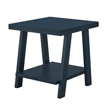 Athens Contemporary Wood Shelf End Table