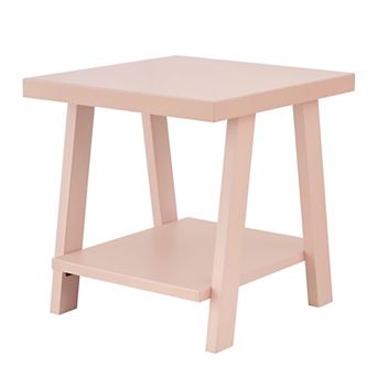 Athens Contemporary Wood Shelf End Table