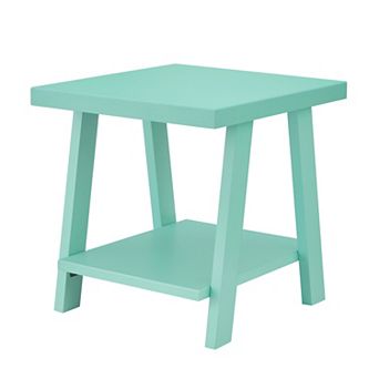Athens Contemporary Wood Shelf End Table
