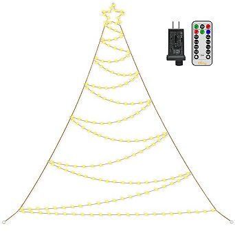 Ollny Outdoor Christmas Tree Lights 166 LED Warm White