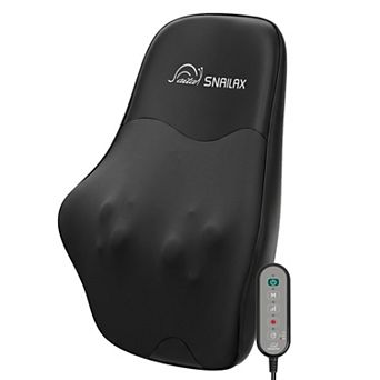 Snailax Shoulder & Lumbar Massager with Heat, 4D Deep Kneading Shiatsu 8 Massage Nodes, Gift