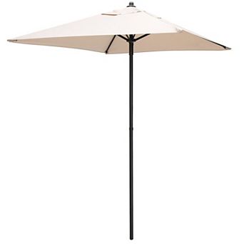 5 Ft Square Patio Market Umbrella with Sturdy Rib Support