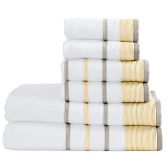 Madelinen® 6 pc Ultra-Soft Luxury Cotton Towel Set