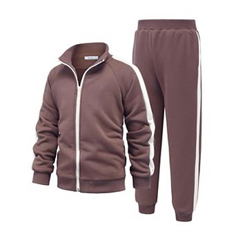 Arshiner Boys Pieces Full Zip Tracksuits Sport Suits Casual Outfits Jacket Pants Tracksuit Set