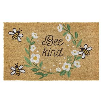 VCNY Home Bee Kind Outdoor Coir Doormat