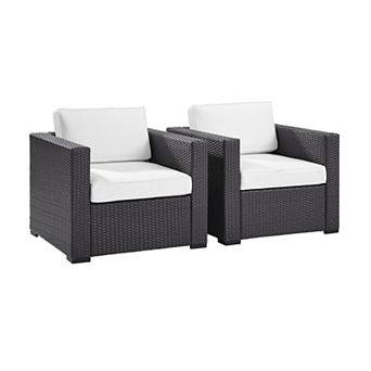 Crosley Furniture Biscayne 2 pc Wicker Outdoor Chair Set
