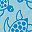 Blue Turtle Stripes