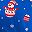 Blue Snowman