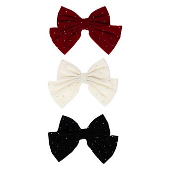 Girls Capelli 3 pc Bow Pelican Clip Set