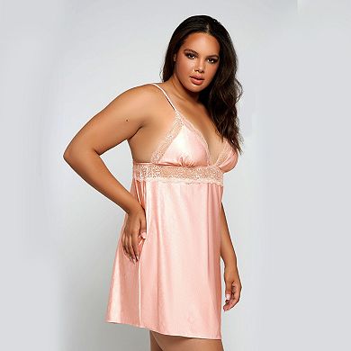 Snake-Print Microfiber Chemise Nightgown (Plus Size)