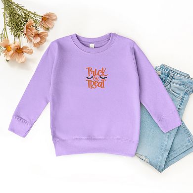 Embroidered Bats Trick or Treat - Toddler Graphic Sweatshirt