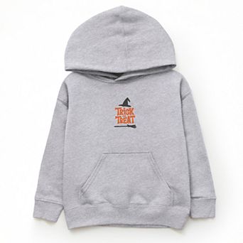 Embroidered Broom Trick or Treat - Youth Graphic Hoodie