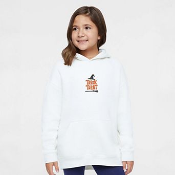 Embroidered Broom Trick or Treat - Youth Graphic Hoodie