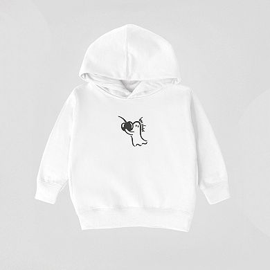 Embroidered Boo Cheri Ghost - Toddler Hoodie