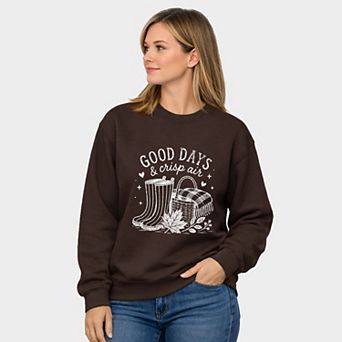 Good Days and Crisp Air - Women's Graphic Sweatshirt