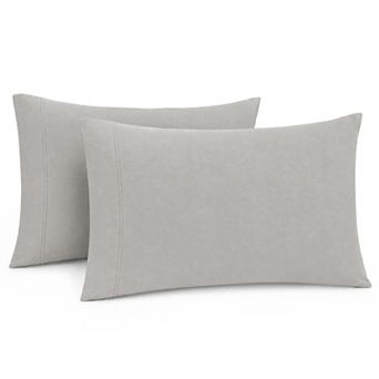 California Design Den 100% Organic Cotton Pillowcases Set of 2 - Soft, Cool Feel, Lightweight Sateen