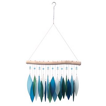 Featherline Sea Glass Wind Chime - 11.5"