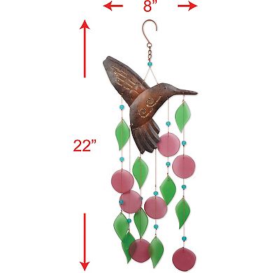 Hummingbird Sea glass Chime