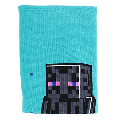 Textiel Trade Boy's Minecraft Creeper Steve and Alex Beach Towel