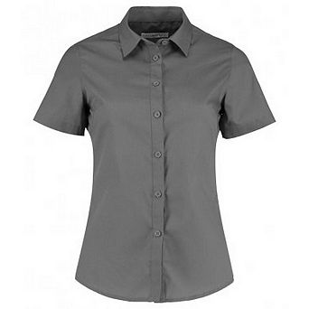 Kustom Kit Womens/Ladies Short Sleeve Tailored Poplin Shirt