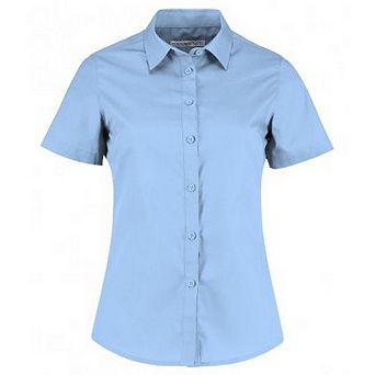 Kustom Kit Womens/Ladies Short Sleeve Tailored Poplin Shirt