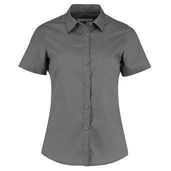 Kustom Kit Womens/Ladies Poplin Tailored Short-Sleeved Shirt