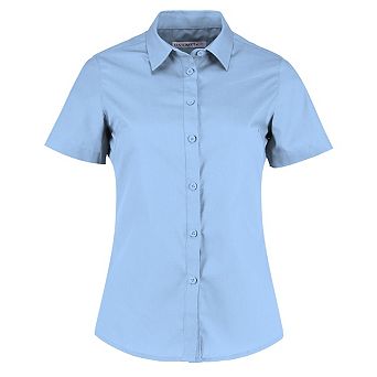 Kustom Kit Womens/Ladies Poplin Tailored Short-Sleeved Shirt