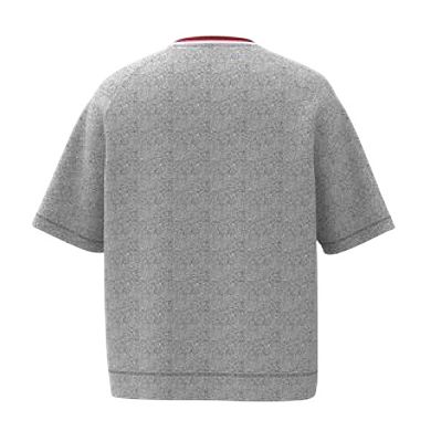 Hugo Boss Mens Contrast Trim Relaxed Fit Short-Sleeved Sweatshirt