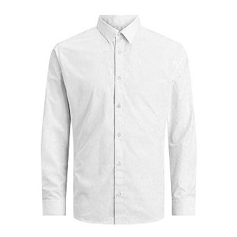 Jack And Jones Mens Joe Poplin Slim Long-Sleeved Formal Shirt
