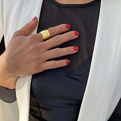 RICH Chunky Wide Cigar Band Ring