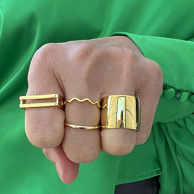RICH Chunky Wide Cigar Band Ring