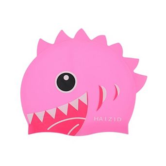 Silicone Cartoon Shark Tooth Swim Cap for Child 1 pc