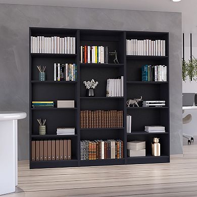 Arrey 3 Piece Living Room Set, Black