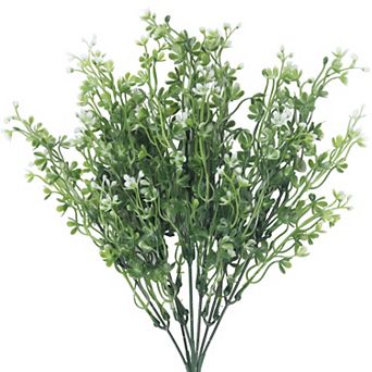 4 Pack Artificial Plants, Faux Grass Greenery, Fake Outdoor Plants for Home Decor