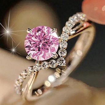 Fashion 4 Claws Cubic Zirconia Rings Female Proposal Finger Jewelry