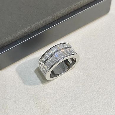 Elegant Double Row Drilling Ring for Women Wedding Band Ring