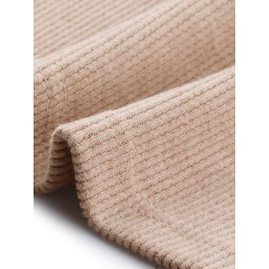 2 Packs Women's Pullover Sweater Turtleneck Fall Winter Top Long Sleeve Knit Tops with Pockets